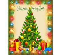 Christmas Xmas Tree Coloring Book for All Ages Gift Present Girls Boys Women Men 7.5 x 9.25 inches