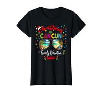 Christmas Xmas Trip Mexico Cancun Los Cabos Value Graphic T-Shirt, Women, Black, M