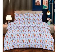 Christmas Xmax Bedding Duvet Cover Set Soft Comfortable UK Hot Beddings 3D Snowman, Greetings, Santa Father Quilt Covers with Pillowcase (Christmas Cats, Super King)