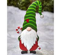 Christmas Yard Signs Metal Gonks Gnomes Garden Decor Large Christmas Decorations Clearance Funny Gnomes Ornaments with Metal Stakes Outdoor Winter Lawn Decoration
