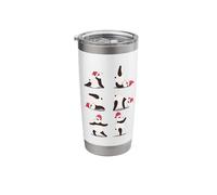 Christmas Yoga Class Teacher Panda Stainless Steel Insulated Tumbler