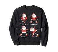 Christmas Yoga Funny Santa Meditation Pose Holiday Xmas Sweatshirt