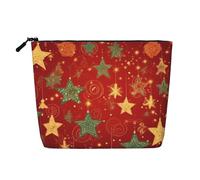 Christmas2 Cosmetic Bag for Women- Portable Travel Organiser, Toiletry Bag with Zip Closure