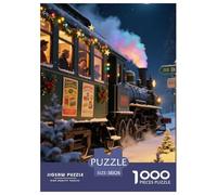 ChristmasChristmas 1000 Piece Jigsaws Educational Games Challenge Toy Merry Christmas Home Decoration Fit Families Kids Age 12+ 38x26cm/1000pcs