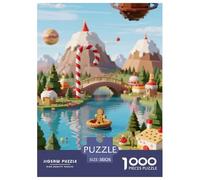 ChristmasChristmas 1000 Pieces Jigsaws Puzzle Games Challenge Toy Merry Christmas Home Decoration Fit Families Kids Age 12+ 38x26cm/1000pcs