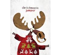 Christmoose Jumper - Christmas Art Card By Paul Delaney