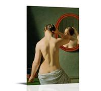 Christoffer Wilhelm Eckersberg - Eckersberg Mirror-1 Canvas Wall Art Picture Prints Hanging Photo Gift Idea Decor Homes Artworks 16x24inch