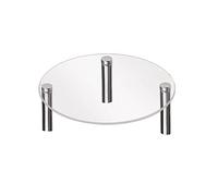 Christol Display Stand Acrylic Clear Square Round Display Stand Jewelry Rings Dessert Cake Display Holder for Home Decorations Jewelry Storage