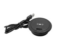 Christol Embedded 10W Wireless Charging Make IT Simple Desk Wireless Charger Desktop Grommet Power Wireless Charging Pad