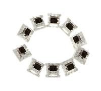 Christol Gateron MX Switches Brown for Mechanical Keyboard Cherry MX Compatible Transparent Housing 10 Pieces