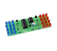 Christol Level Board Electronic Flashing Lights Soldering Practice Board LED NE555 CD4017 IC LED Electronic Lights Kits Blue Dual-Color