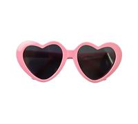 Christol Pink Heart-Shaped Sunglasses for Cats & Dogs, Small/Medium, Summer, Hand Wash Only