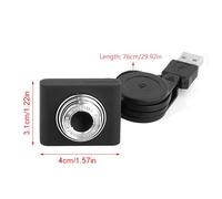 Christol USB Webcam Manual for Focus Built-in Microphone Drive-free Computer Peripheral Web Camera Home Portable Laptop Desktop C