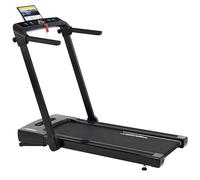 Christopeit Sport 2 in 1 Foldable Treadmill & Walking Pad - Compact Home Running Machine with LED Display, Bluetooth Speakers, Remote Control & Manual Incline