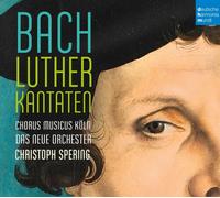 CHRISTOPH/CHORUS MUSICUS KÖLN/+ SPERING - LUTHERKANTATEN 4 CD NEW BACH