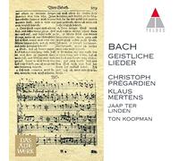 Christoph Pregardien - Bach: Geistliche Lieder [Japan CD] WPCS-16123