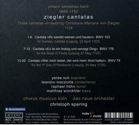 CHRISTOPH SPERING / DAS NEUE ORCHESTER / CHORUS MUSICUS KÖLN JOHANN SEBASTIAN BA