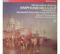 Christoph von Dohnanyi und die Wiener Philharmoniker - Mendelssohn: Symphonie Nr. 4 A-dur "Italienische" etc. [Vinyl LP] [Schallplatte]