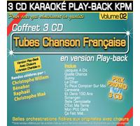 Christophe Willem - Coffret 3 CD Karaoké Play-Back KPM "Tubes Chanson Française Vol.02"