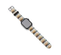 Christopher Columbus Sailing Ships Silicone Watchbands Compatible for IWatch Straps 38mm 40mm 42mm 44mm