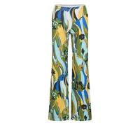Christopher Esber floral-print ribbed trousers - Green XS-S