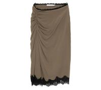 Christopher Esber lace-crimped skirt - Green 4