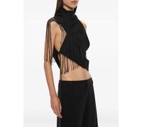 Christopher Esber Unravel fringe top - Black S-L-XL