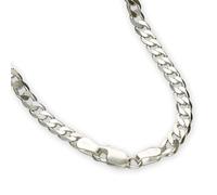 Christopher James of London CJoL - Solid 925 Sterling Silver 22" (56cm) 4.2mm Wide Flat Curb Chain In Gift Box - 10.2g