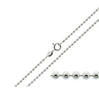 Christopher James of London CJoL - Solid 925 Sterling Silver 3mm Wide Bead/Ball Chain In Gift Box (available in 16" to 30")