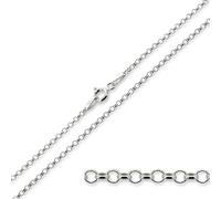 Christopher James of London | Silver 2mm Wide Belcher Chain 30" (76cm) | Solid 925 Sterling Silver | For Light to Medium Pendants | Classic Everyday Chain | Gift Bag Included