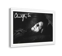 Christopher Lee Dracula 50s Hammer Horror Movie Autograph Poster Canvas Poster Wall Art Decor Print Picture Paintings for Living Room Bedroom Decoration 24x36inch(60x90cm)