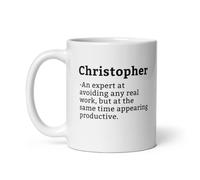 Christopher Mug-Coworker Mug-Christopher Definition Mug-Personalised Christopher Mug-Custom Christopher Mug-Funny Work Gift-Mug for Coworker