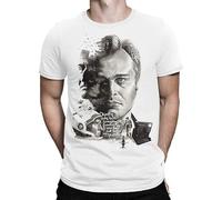 Christopher Nolan Art T-Shirt Interstellar Dunkirk Tee Men's White L