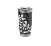 Christopher Quote Funny Birthday Custom Name Idea Engineer Stainless Steel Insulated Tumbler