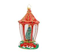 Christopher Radko Hand-Crafted European Glass Christmas Tree Decorative Ornament, Sparkle 'n Spruce Lantern