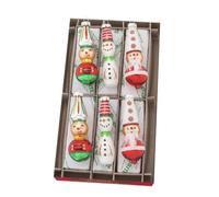Christopher Radko Shiny Brite Holiday Splendor 6CT 2.5" Decorated Figures