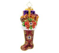 Christopher Radko The Gilded Stocking Glass Christmas Ornament