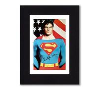 CHRISTOPHER REEVE Signed 8x6 Inch Mounted Photo Print Pre Printed Signature SUPERMAN - Autograph Gift, Ready To Be Framed