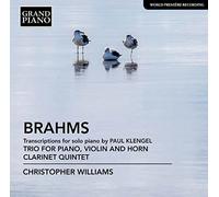 Christopher Williams - Johannes Brahms: Transcriptions for Solo Piano by Paul Klengel, Trio for Violin, Horn and Piano, Op. 40, Clarinet Quinte