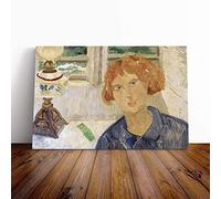 Christopher Wood Cornish Window Canvas Print | Gallery Wrapped 30mm Frame Wall Art | 30x20 inches | Ready to Hang | Modern Landscape Picture | Living Room Bedroom Lounge Office