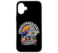 Christopher's Garage Hotrod Car Design for Name Christopher Case for iPhone 16 Plus