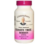 Christopher's Original Formulas, Chaste Tree Berries, Vitex, 400 mg, 100 Veggie Caps