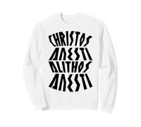 Christos Anesti Alithos Anesti Gr aster Pascha Sweatshirt