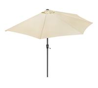 Christow 2.7M Half Parasol With Crank Handle & Uv Protection