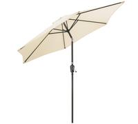 Christow 2.7m Tilting Garden Parasol Outdoor Umbrella Patio Sunshade With Crank in Beige Christow Beige