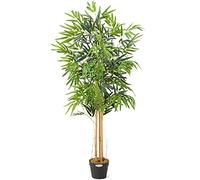 Artificial Bamboo Plant In Pot, Large 3ft 4ft 5ft Tall Indoor Decoration, Realistic Lush Green Leaves, Home Office Restaurant, Christow