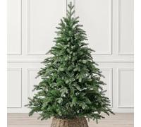CHRISTOW Artificial Christmas Tree 5ft, Realistic Fraser Fir with Lifelike PE & PVC Tips, Natural Bushy Shape, Hinged Branches, Twist-Lock Poles, Green Metal Stand for Easy Display, 150cm x 105cm