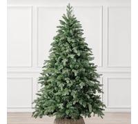 CHRISTOW Artificial Christmas Tree 6ft, Realistic Fraser Fir with Lifelike PE & PVC Tips, Natural Bushy Shape, Hinged Branches, Twist-Lock Poles, Green Metal Stand for Easy Display, 180cm x 120cm