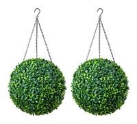 Christow Artificial Hanging Topiary Balls - 2 Pack