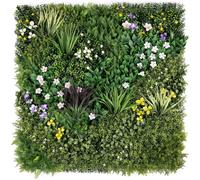 Christow Artificial Living Wall Panels Green Plant Flower Foliage Indoor Outdoor 1m x 1m Christow Multicolor